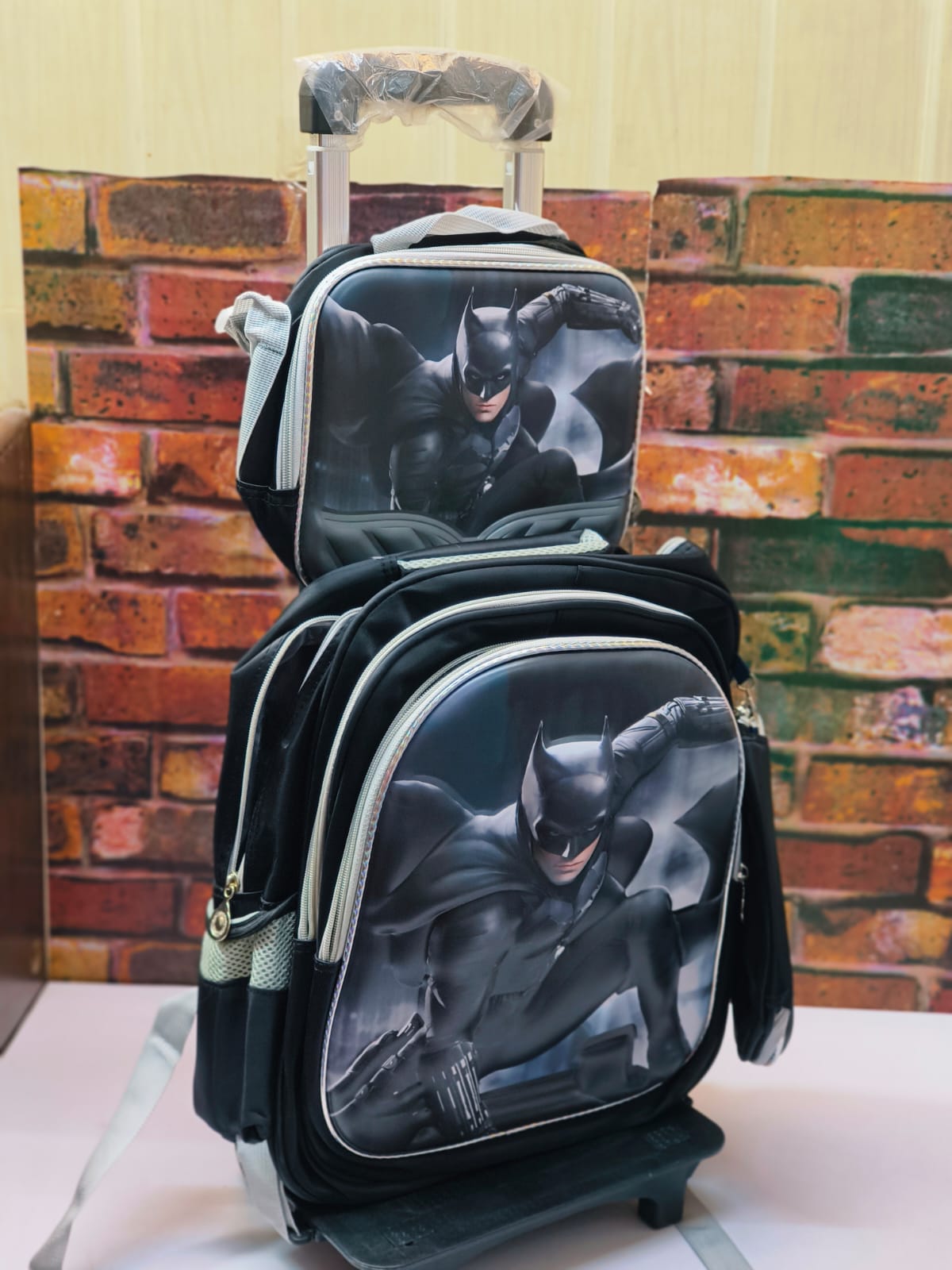 Bag Batman Mochila 16-17inch Batman Combo Backpack Set For 2nd Std