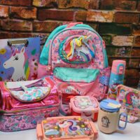 15inch Super Premium Cute Unicorn Backpack Combo ( For KG to 1st Std Kids )