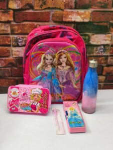15inch Barbie Theme Budget Backpack Hamper ( For Kg to 2nd Std Kids )