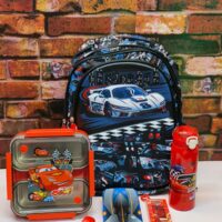 15inch Car Theme Premium Backpack Combo ( For 1st to 3rd Std Kids )