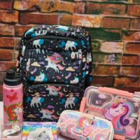 19inch Unicorn Black Bag Combo ( For 4th std to 12th std Kids )