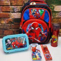 15inch 3D Spiderman Bag Budget Combo ( For LKG to 1st Std Kids )