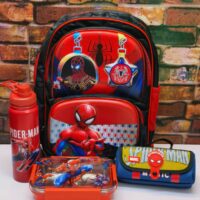 18-19inch Spiderman 3D Bag Combo ( For 2nd to 5th Std Kids )