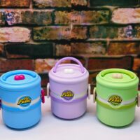 New Double Decker Snacks Box / Lunchbox in Quirky Colors ( 1340ml )