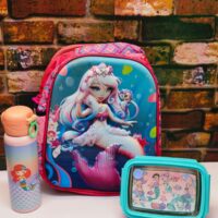 13inch Mermaid Theme Budget Bag Combo ( For Playschool to Nursery Kids )