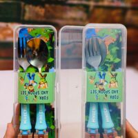 Minecraft Theme Cutlery Set with Box