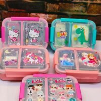 2 Sections Stainless Steel Lunchbox ( 650ml )