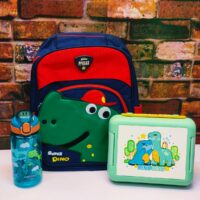 14inch Cool Dino Bag Combo ( Green & Red Edition )