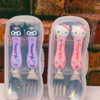 Premium Quality Steel Cutlery Sets Kurumi & Hello Kitty