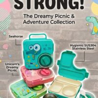 3 Sections New Style Lunchbox with Outer Steel Container